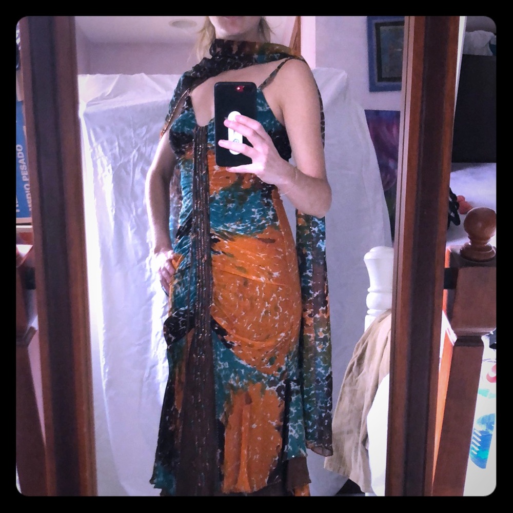 Caché Sequin embellished formal / semiformal dress
